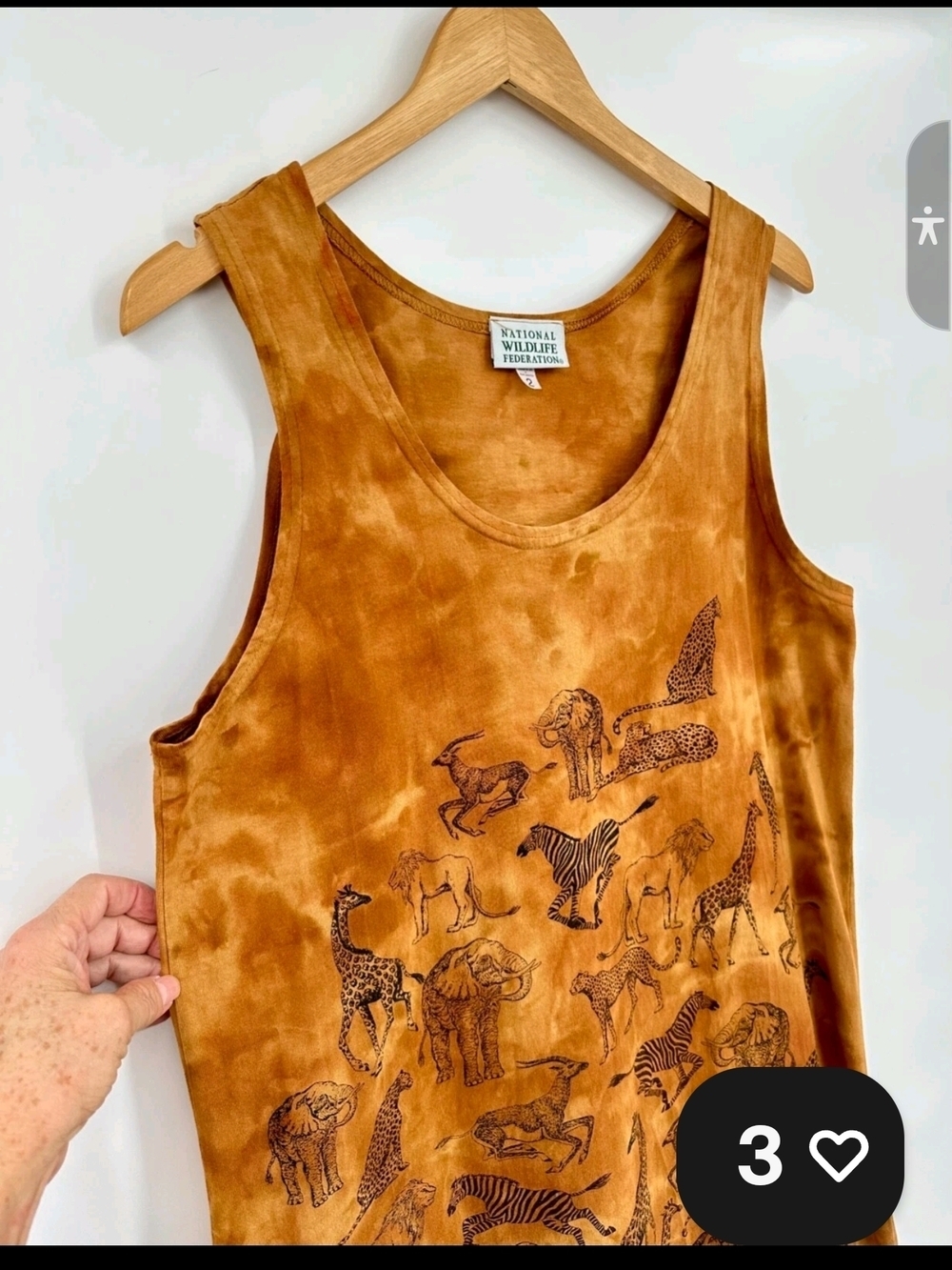 Rust Brown Animal Print Midi Dress 25x40